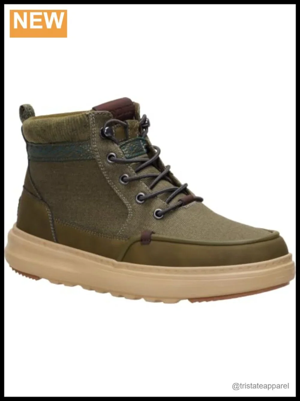 Women's Water Repellent Waxed Canvas Lace Up Ankle Boot, Lightweight, Removable